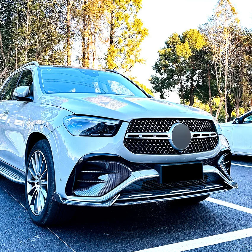 

Front Bumper Lip Spoiler For Mercedes-Benz GLE-Class GLE Coupe W167 C167 AMG 2024 2025 Front Bumper Protector Splitter Body Kits