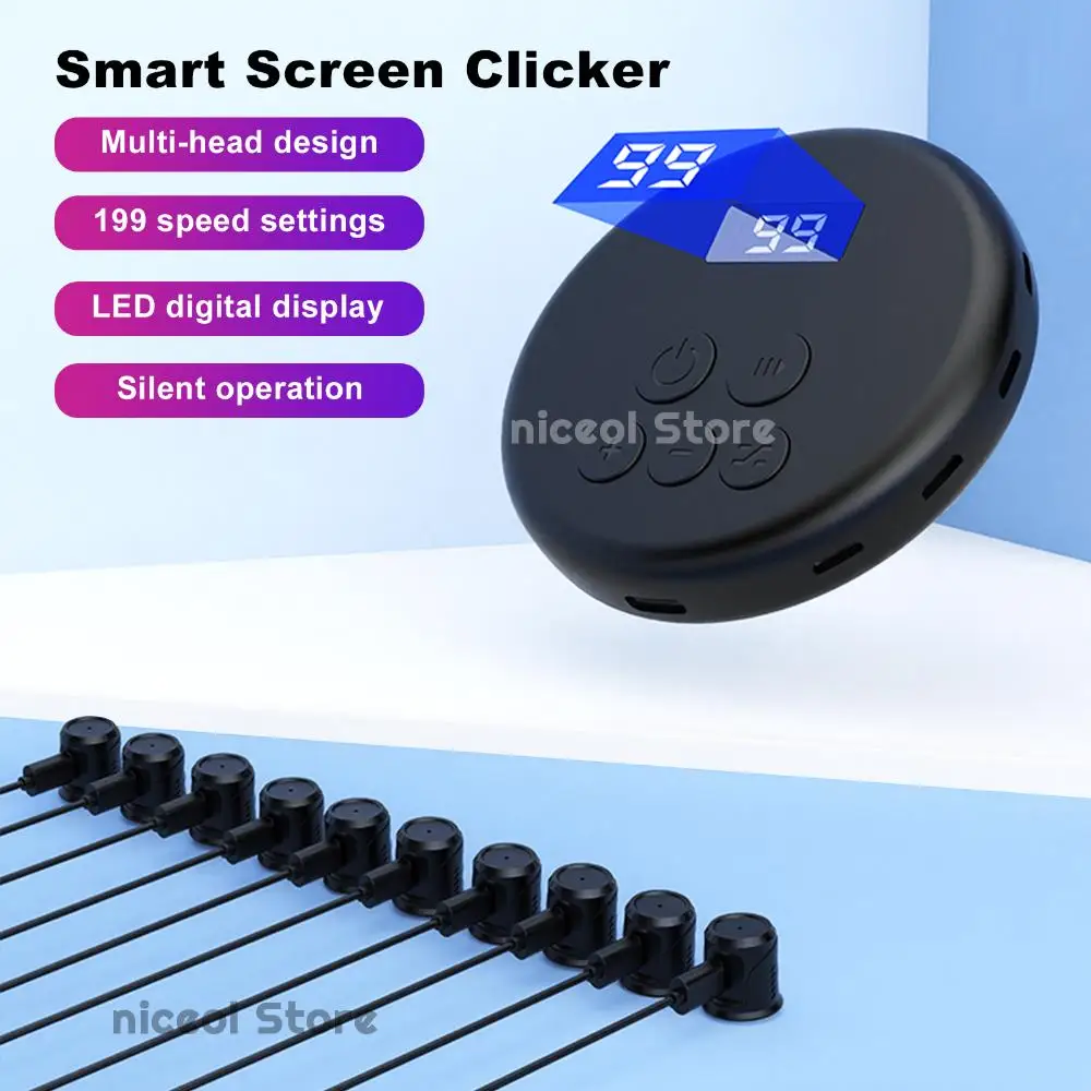 

Physical Simulation Finger Click 199 Adjustable Speeds Fast Click Tapper for Games Live Broadcasts Deal Reward Tasks