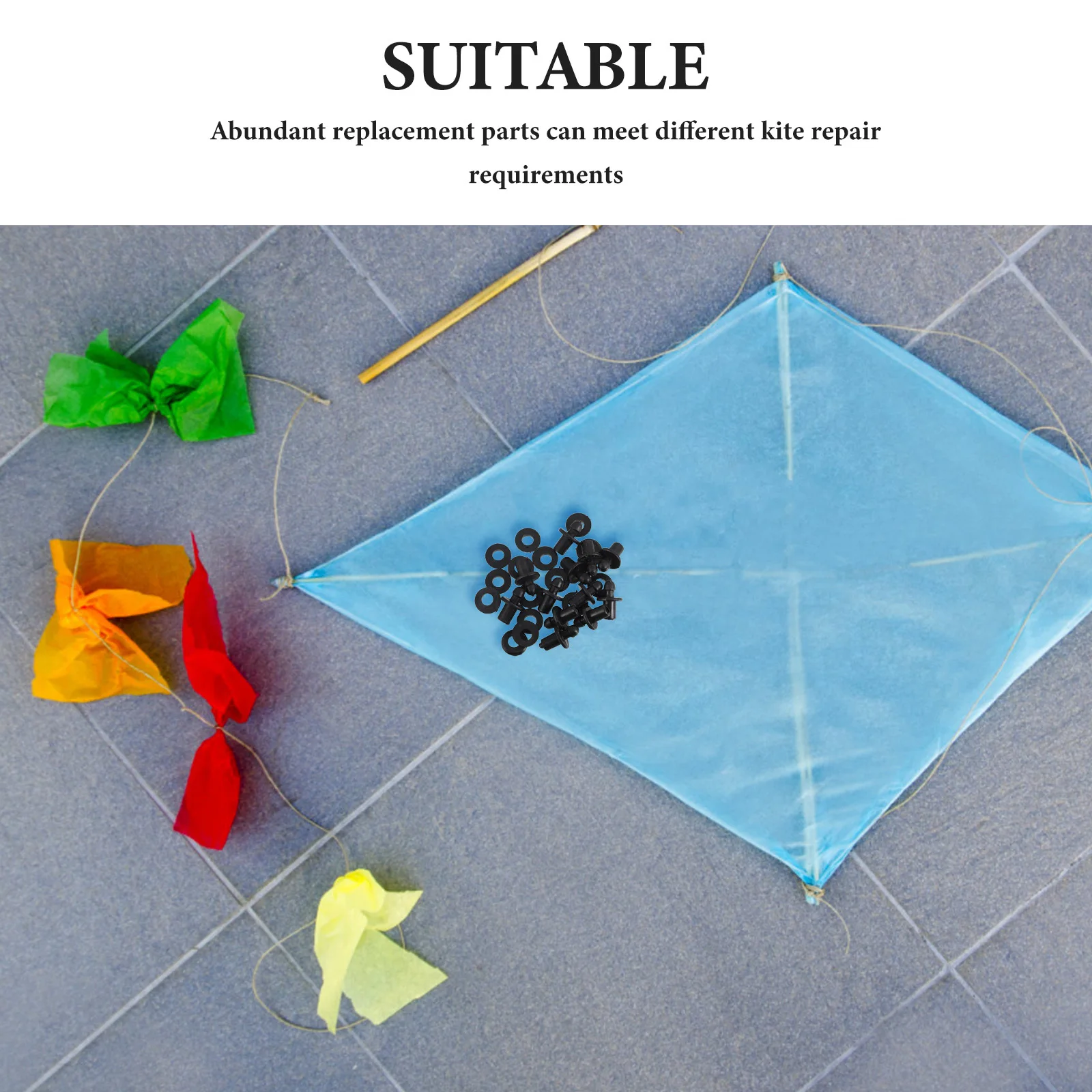 1Set Sport Kite Frame Connectors Durable Lightweight Plastic Rod Joint Replacement Parts Repair Kit for DIY Kite Building