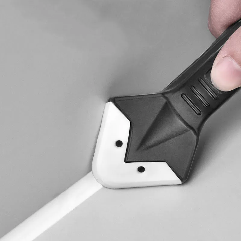 3 juegos de herramientas para calafatear de silicona, multifuncionales, adecuadas para sellar y quitar pegamento | Mango de plástico duradero para un diseño ergonómico de fácil uso