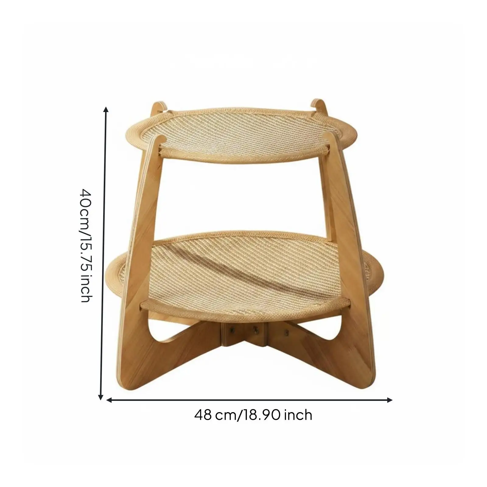 Sisal Cat Scratcher Bed Breathable Sisal Cat Sofa Multi-Function for Cats, Small Dogs, Summer, Indoor - view 5