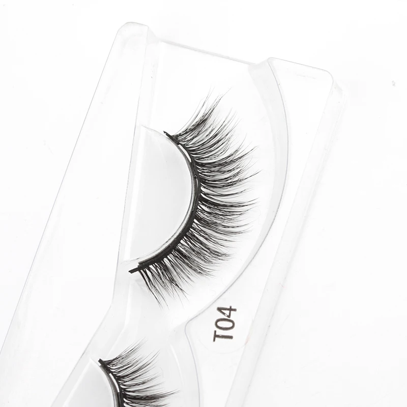 1 paire de cils magnétiques faits à la main faux cils magnétiques aimant poils de vison faux cils outils de maquillage magnétiques naturels chauds