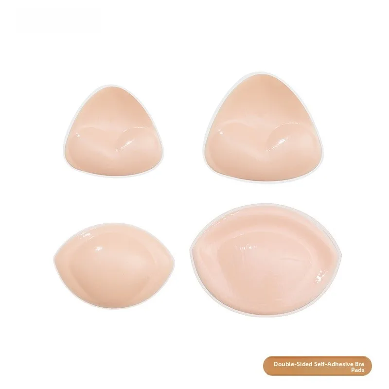 

Invisible Thickened Silicone Breast Pad for Bikini Self-Adhesive Bra Insert Waterproof Underwear Women's Home Comfortable