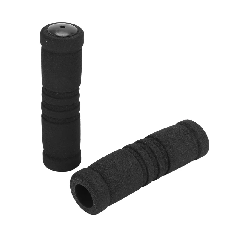 2 Pair For MTB Bike Bicycle Handle Handlebar Soft Sponge Bar Grips Black