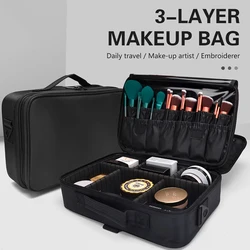 Woman Makeup Box Tools Bag Scissor Comb Hair Salon Large Capacity Storage Pouch Haircut Hand Box Case Suitcase Organizer