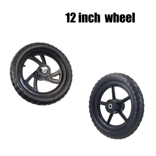 Imagen 1 del producto Ruedas sólidas de 12 pulgadas para bicicletas para niños, neumáticos de PU para ruedas traseras, bicicletas de equilibrio para niños, ruedas no inflables