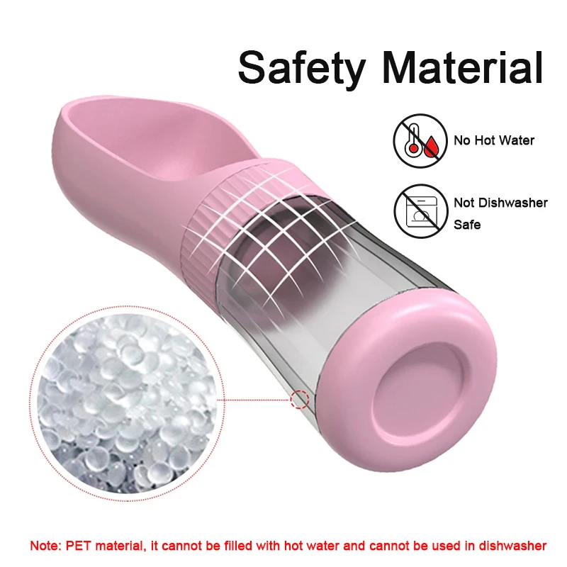 Portable Dog Water Bottle With Food Container Travel 2 in 1 Pet Water Dispenser For Small Large Dogs Cat Labrador Drinking Bowls - view 3