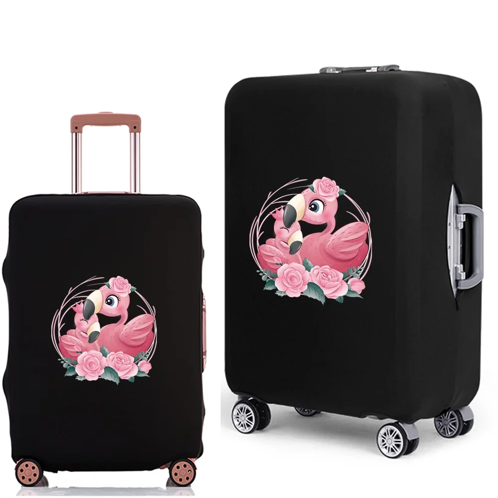 Travel Luggage Protective Cover Flamingo Pattern Suitcase Case Travel Accessories Elastic Trunk Cover for 18-28 Inch Suitcase