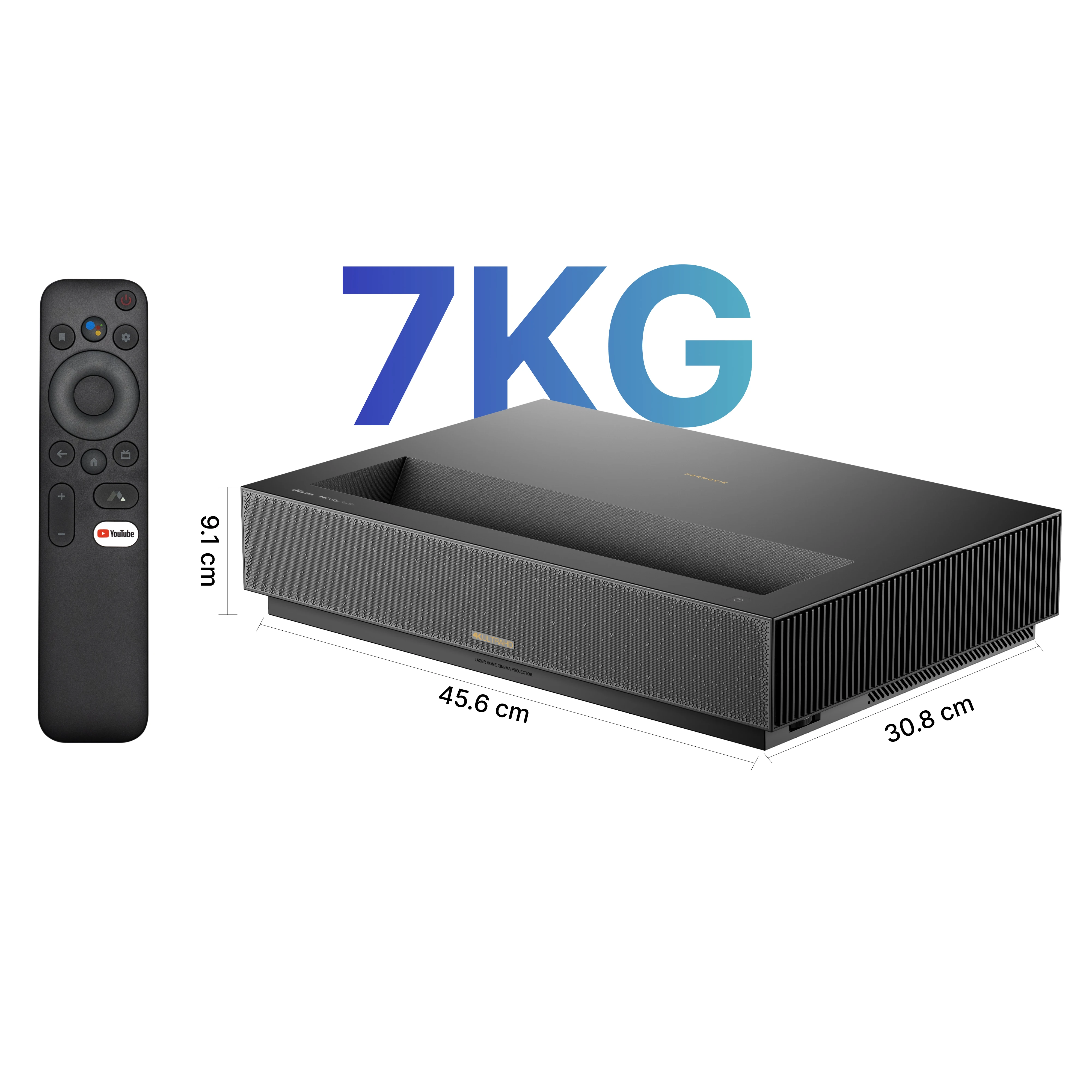 [الاتحاد الأوروبي متوفر] أفضل جهاز عرض سينما Edge Proyector 2100 ISO Lumens Google TV 4K UHD Ultra Short Throw DLP
