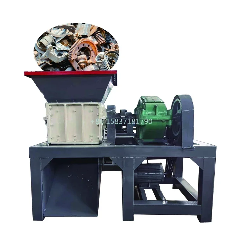 

Hot Sale Plastic Shredder Machine Wood Metal Crusher Double Shaft Shredder Recycling Heavy Duty Fiber Crushing Machine for USA