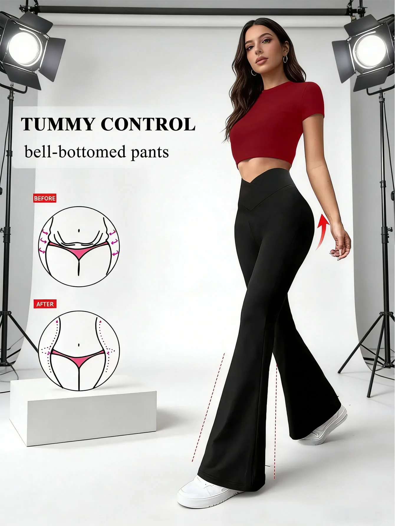 

Бесшовные эластичные фитнес-леггинсы с высокой талией и эффектом пуш-ап для йоги и активного отдыха, модель 2026 года