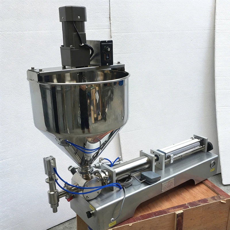 Small Desktop Fully Automatic Chocolate Sauce Weighing Machine Heating And Stirring Paste Honey Jar Filling Machine