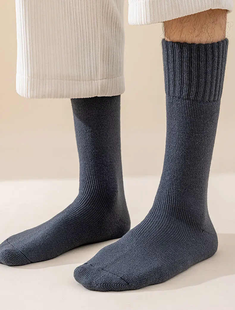 Winter männer Verdickte Warme Socken Plus Große Größe Hohe Qualität Kaschmir Socken Harajuku Retro Casual Terry Schnee Socken – Detail 22