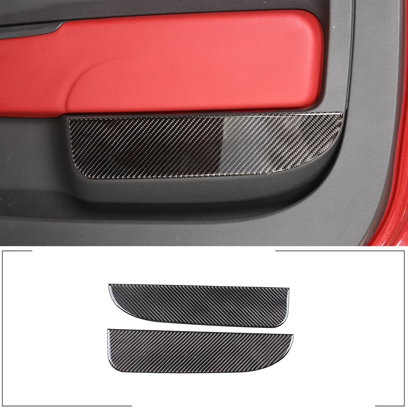 

For 2011-2019 Fiat 500 Soft Carbon Fiber Style Car Styling Car Car Door Anti-kick Panel Cover Sticker Car Interior Accessories