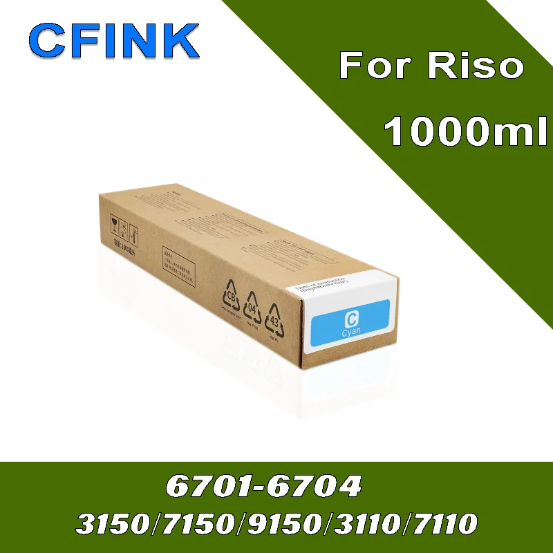 CFINK untuk Riso S-6701G S-6702G S-6703G S-6704G Kartrid Tinta Kompatibel untuk Riso 3150 7150 9150 3110 7110 3150R 7150R S-6300G