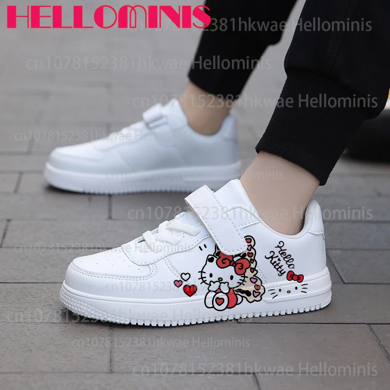 طباعة ثلاثية الأبعاد مرحبا كيتي أحذية الأطفال بنين بنات المشي في الهواء الطلق مقاومة للانزلاق أحذية الوالدين والطفل هدية عيد ميلاد 2025 #5