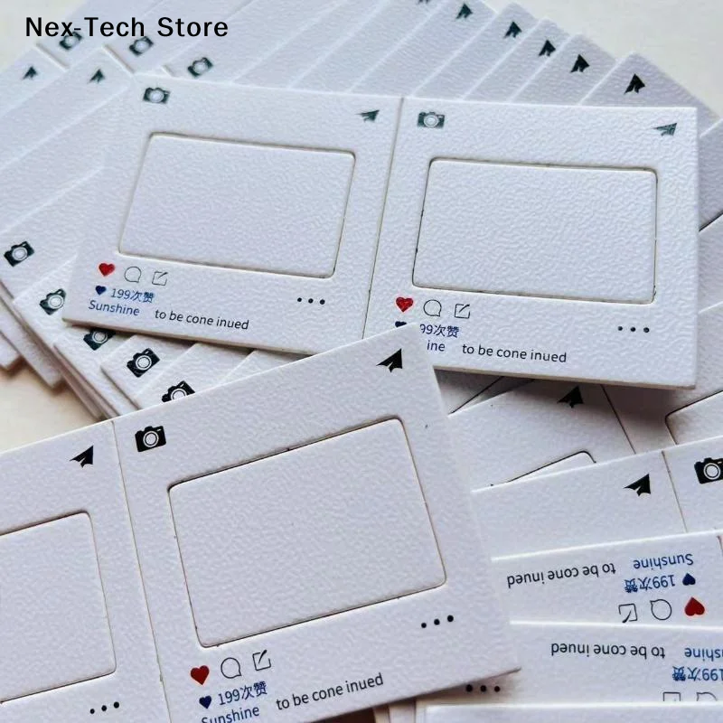[NT]10PCS Copy Key Ring Clips 135 Reversible Holographic Paper Clips Gift Presentation Positive And Negative Clips[NT]