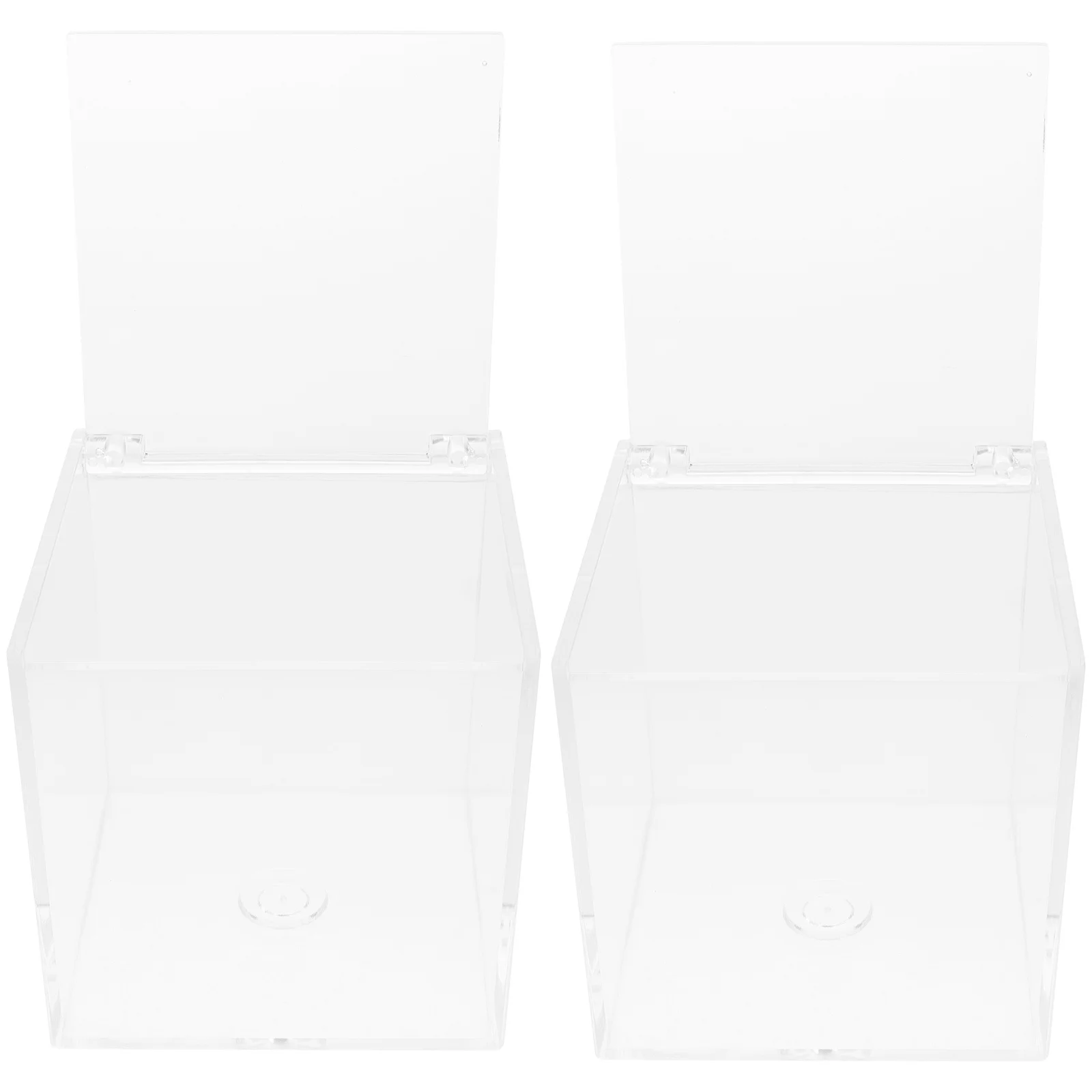 

2Pcs Candy Box Transparent Clear Display Container Wedding Party Favor Organizer Storage Case Candy Box