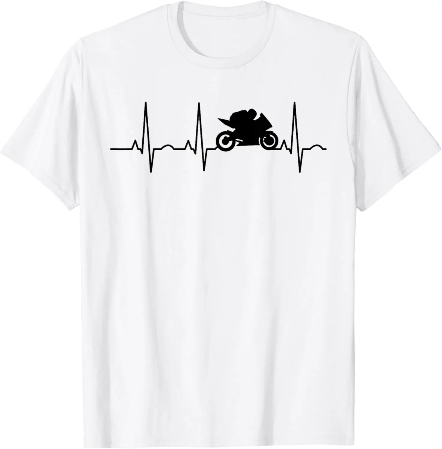 Motorcycle heartbeat supersport racing machine moped T-Shirt New Fashion Top Tees