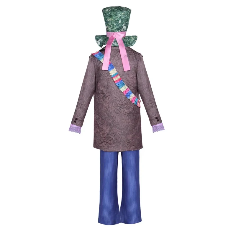 ✜ 2026 ❤ Disfraz de Alicia en el País de las Maravillas, Traje de Sr. Sombrerero, Disfraces de Sombrerero Loco, Ropa para Juego de Roles de Halloween y Carnaval ✚