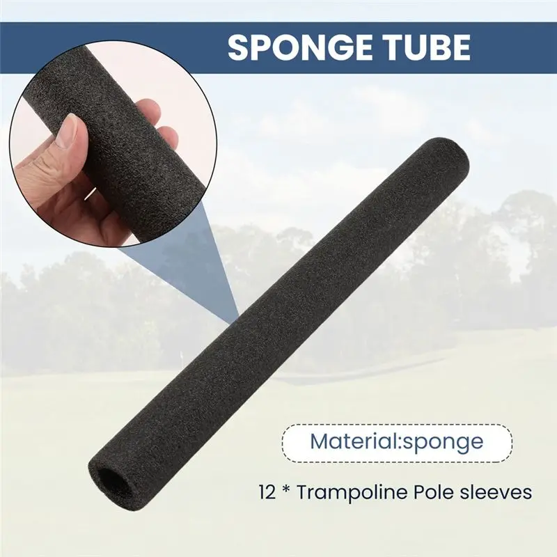 6Pcs 35.4In Trampoline Pole Foam Sleeves Protective Trampoline Spring Cover Padding Children's Trampoline Accessories