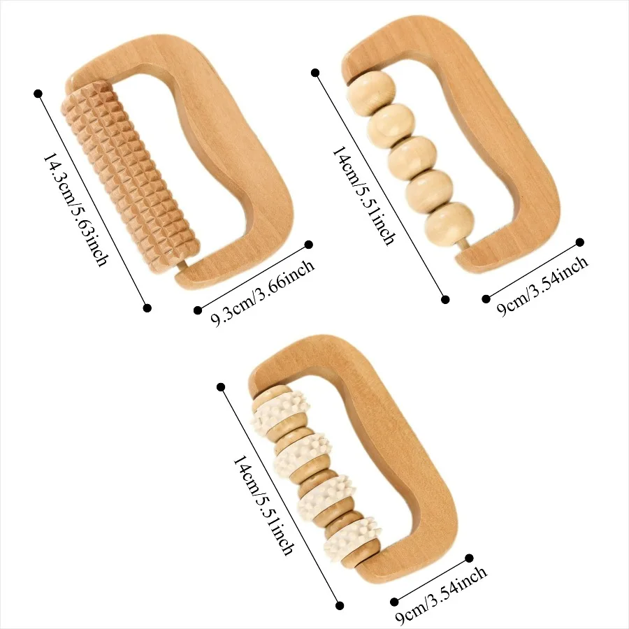 Handheld Manual Massage Tool - Ergonomic Portable Everyday Body Care Device, Easy Grip Design with Multiple Styles Available