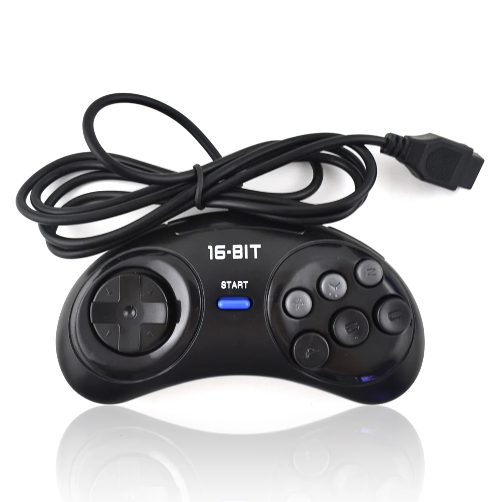 

10 шт. игровой контроллер для SEGA Genesis, для 16-битного контроллера, 6-кнопочный геймпад для SEGA MD, игровые аксессуары