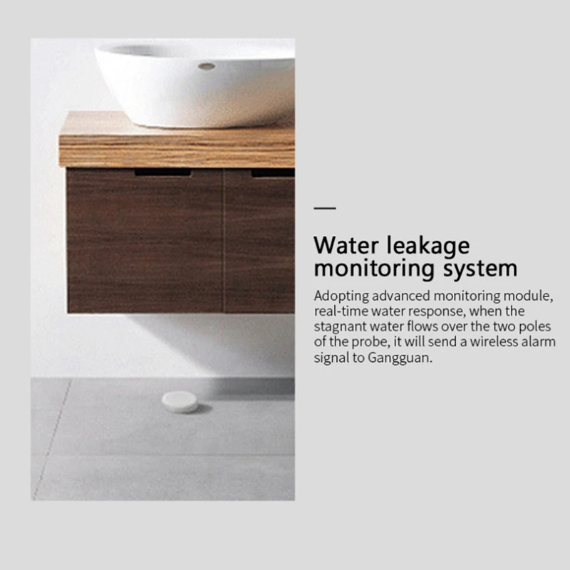 Rise-Tuya สมาร์ทระบบเตือนภัยระดับน้ำ ZigBee, เครื่องตรวจจับน้ำท่วมไร้สายในบ้านระยะไกลเหมาะสำหรับระบบสมาร์ทโฮม