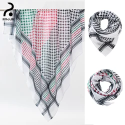 Cotton Muslim Hijab Classic Plaid Womens Turban High Quality Soft Breathable Headband Ladies Headscarves Red Green Black RIMAIRE