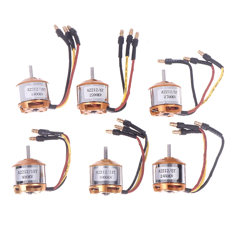 

A2212 Brushless Motor 930/1000/1400/2200/2450/2700KV For RC Aircraft Plane Multi-copter Brushless Outrunner Motor