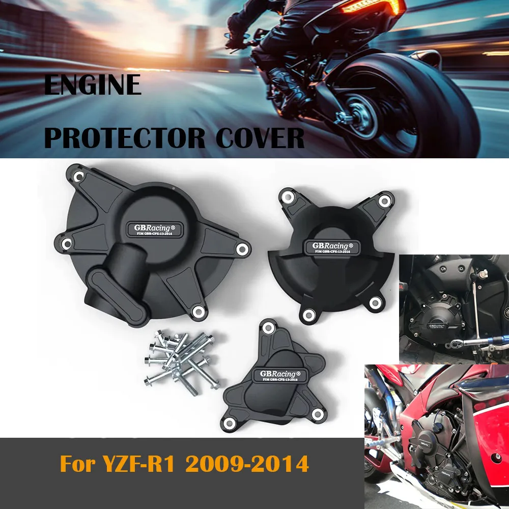 

For YZF-R1 R1 2009 2010 2011 2012 2013 2014 Motorcycle Engine guard cover For GBRacing Engine Protection Cover