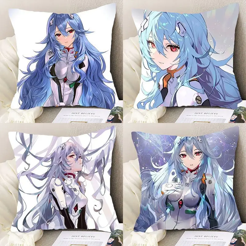القرن الجديد إيفانجيليون أيانامي ري 2D الرسوم المتحركة الطرفية وسادة أريكة للرجال والنساء غرفة نوم الكرتون لطيف وسادة الديكور #1