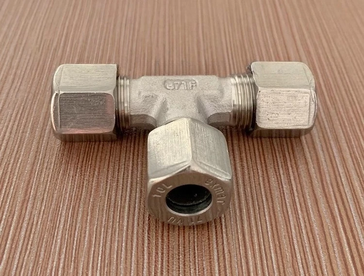 Stainless Steel Card Sleeve Equal Diameter Tee Joint TV-10L