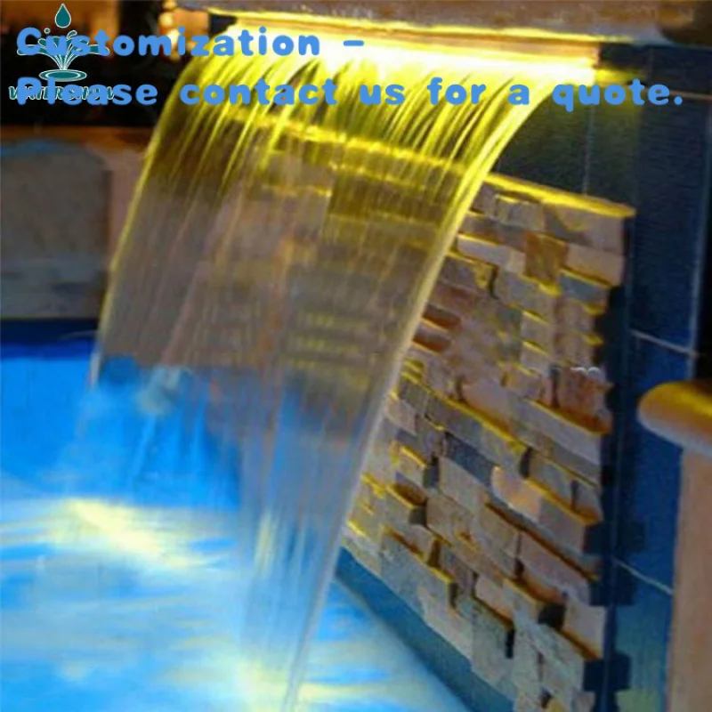 مخصص. متعدد الألوان LED شلال المحمولة تسرب الاكريليك نافورة الديكور الداخلي #1