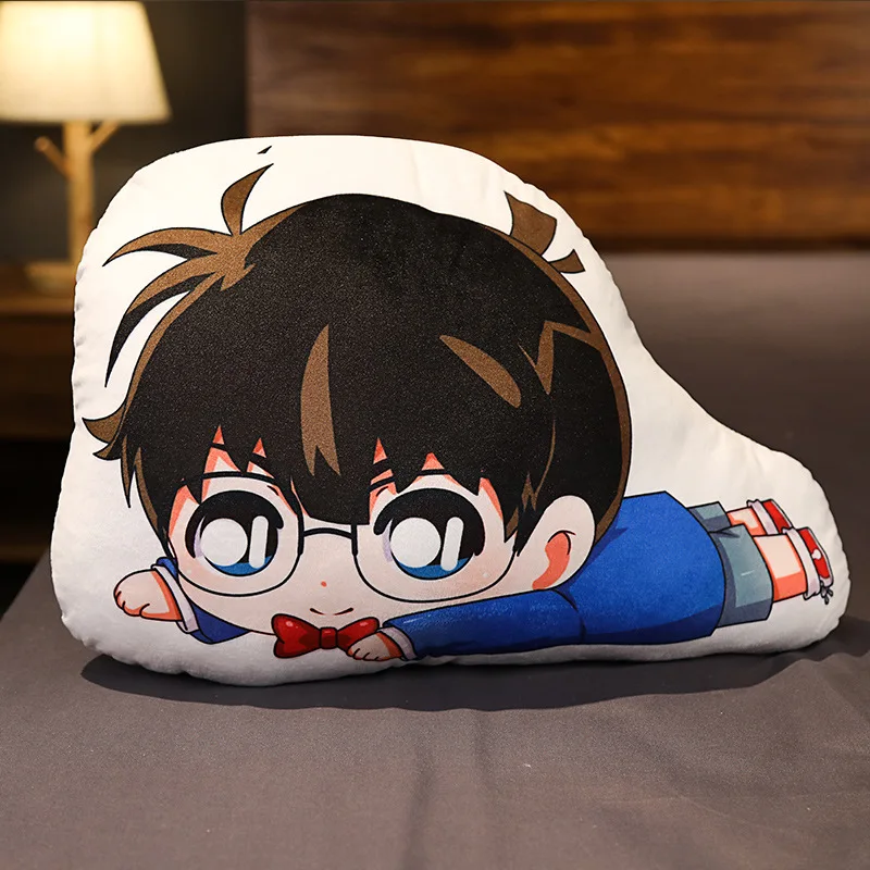 Cartoon Anime Detective Conan Sofa Cushions Pillows Conan Edogawa Kaitou Kiddo Kawaii Manga Peripherals Doll Toy