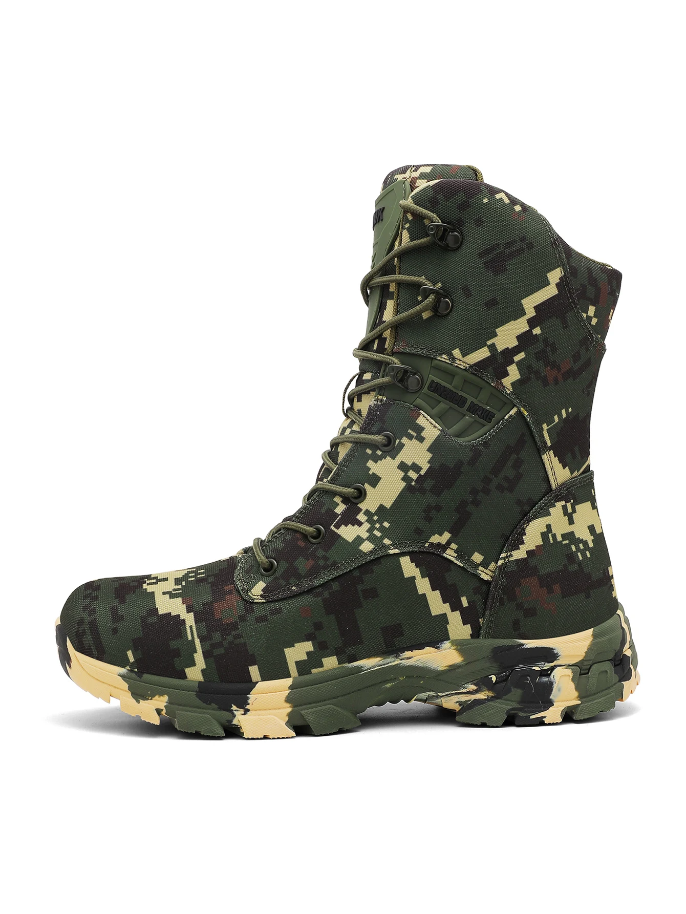 Herren-Tarnstiefel für das Training, Ganzjahres-Antirutsch-Atmungsaktive Outdoor-Feld-Wanderstiefel, Professionelle Taktische Kampfstiefel – Detail 3
