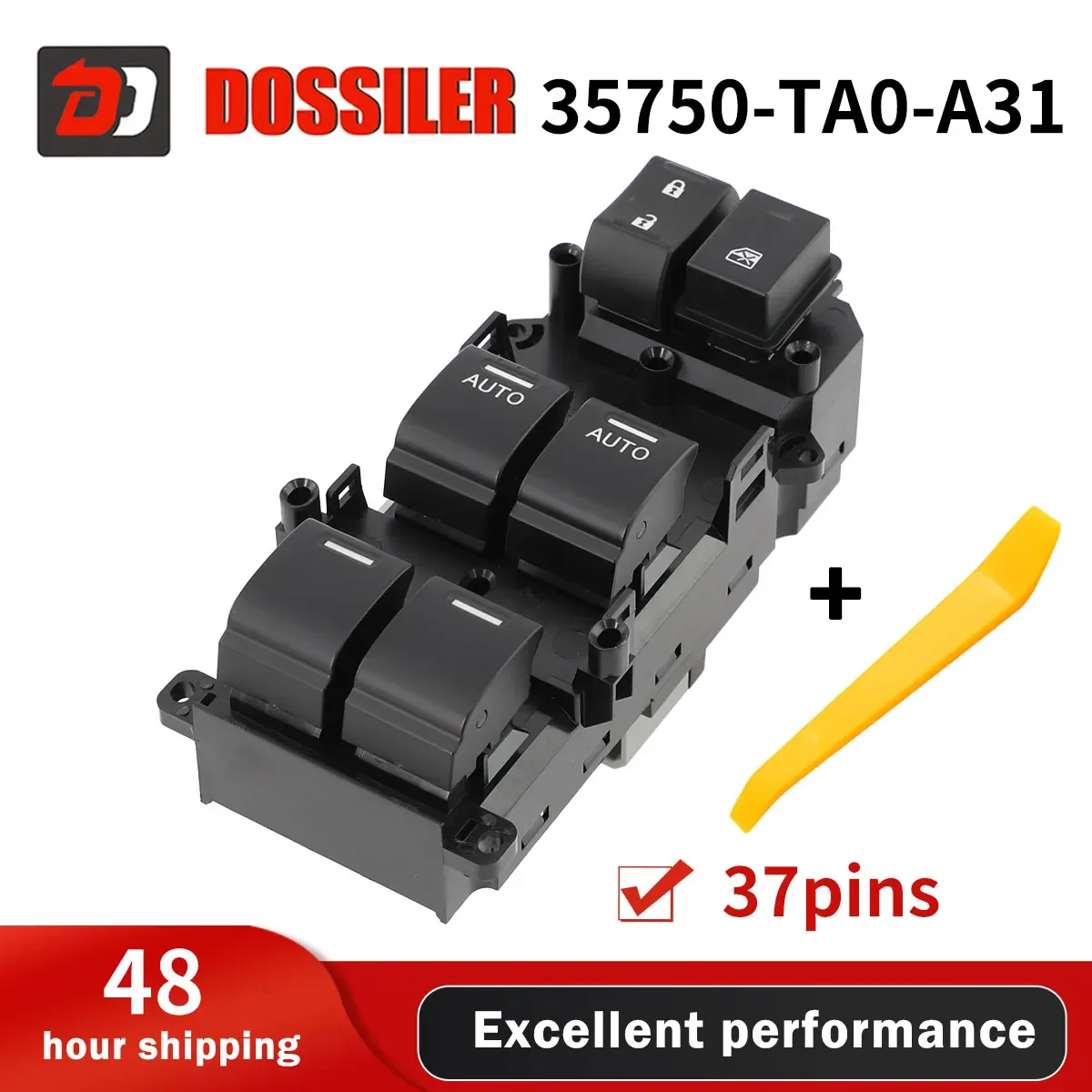 

35750-TA0-A31 Dossiler For Honda Accord EX 2008-2012 Master Window Switch Power Control Switch EXL LHD Side Window Switch