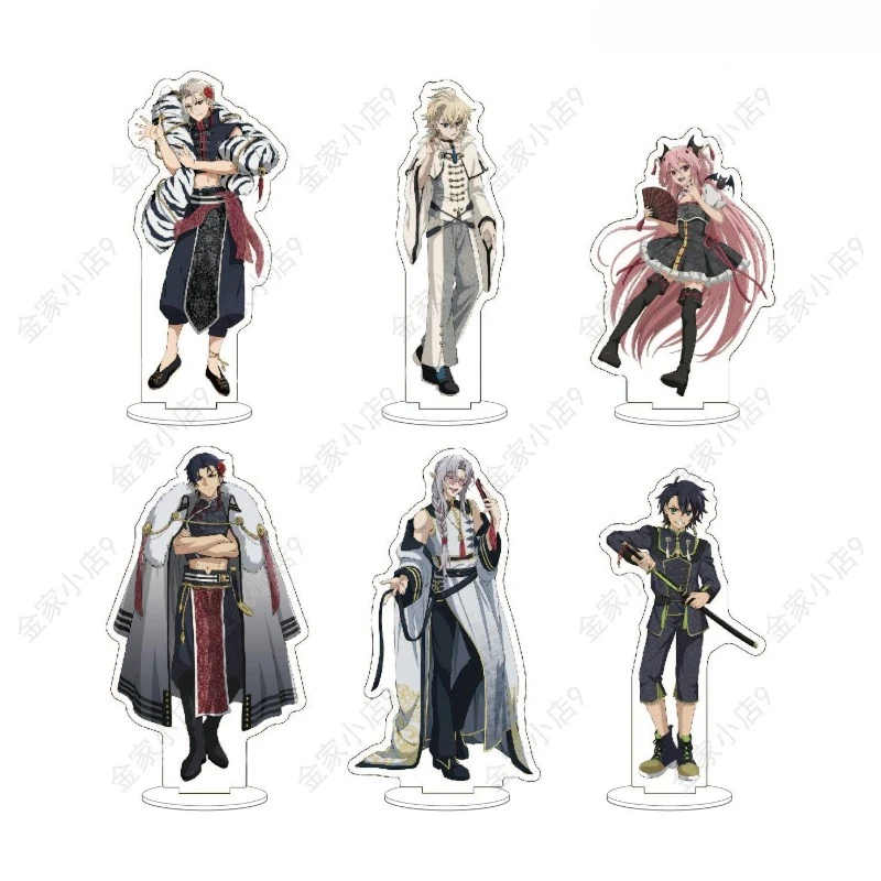 Seraph of The End Plate Desk Decor Yuichiro Hyakuya Stand Mikaela Hyakuya Collection Ornament Shinoa Hiiragi Acrylic Doll Model