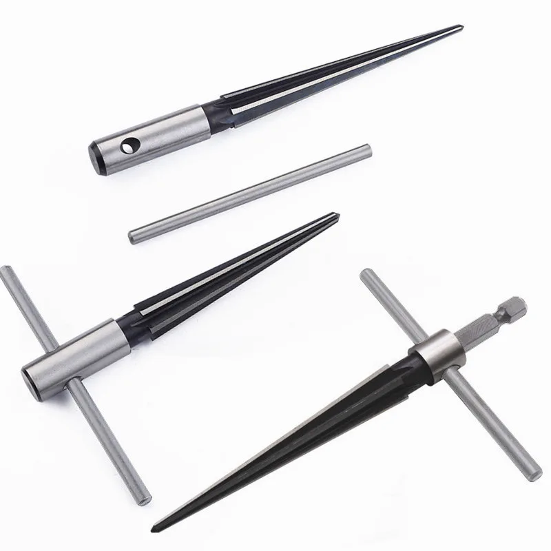 Holzbearbeitung Kegel Reibahle Bohrer 3-13mm 5-16mm Runde Schaft Sechskantschaft Senker Anfasen Lochschneider Entgraten Werkzeug