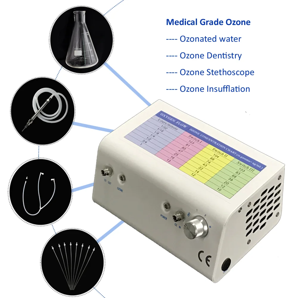 Aquapure Ozone Healing Genetrator MOZ0.2-AD 3 Switches and Ozone Destructor Integrated Medical Ozone Therapy Device