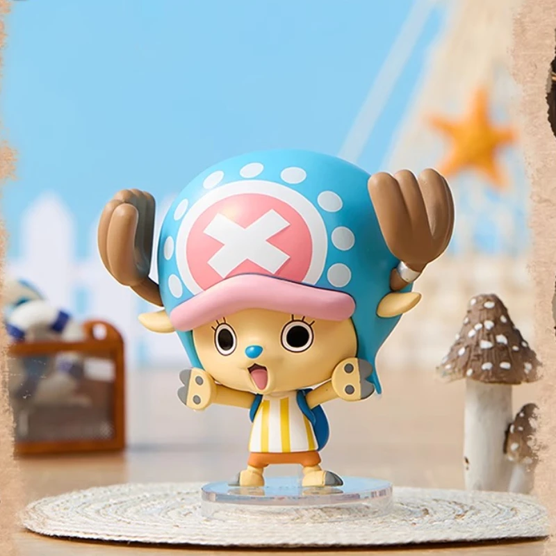 MINISO قطعة واحدة سلسلة شخصيات كلاسيكية الشكل صندوق أعمى لوفي زورو نامي زخرفة الديكور هدية غامضة للأولاد لعبة أنيمي