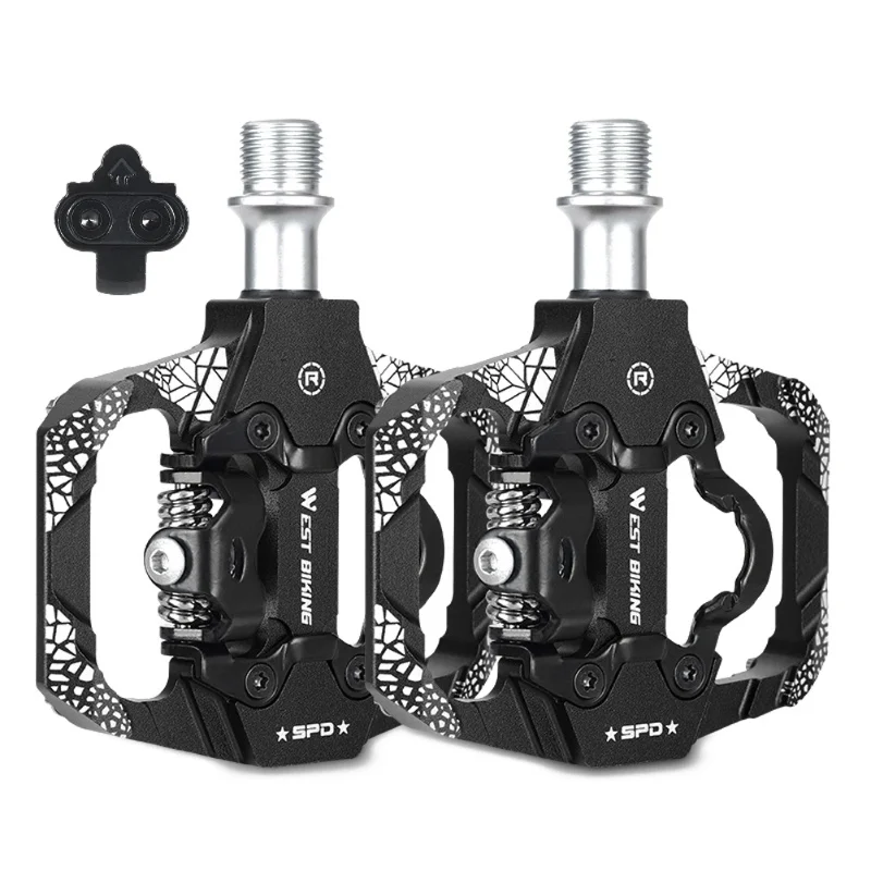 

WEST BIKING MTB Bike Pedals Dual Platform Clipless Bicycle Pedals Sealed Bearing For MTB Mountain Road Bikes