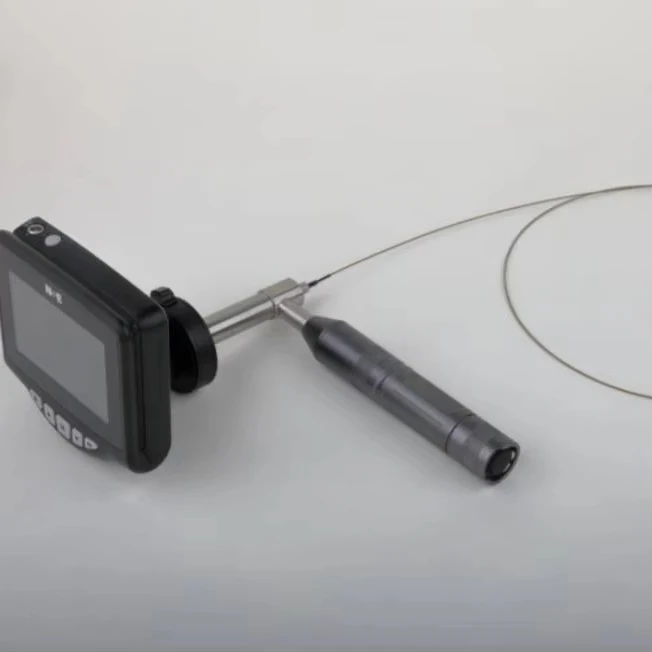 

Medical Nasopharyngoscope 0.8mm Flexible Fiberscope with 850mm Working Cable, Adjustable LED Light for ENT