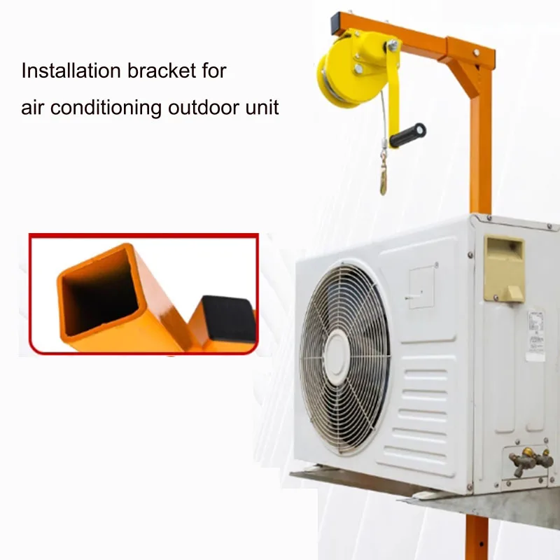 3p maintenance and disassembly tool external unit bracket hand cranked winch air conditioning installation crane