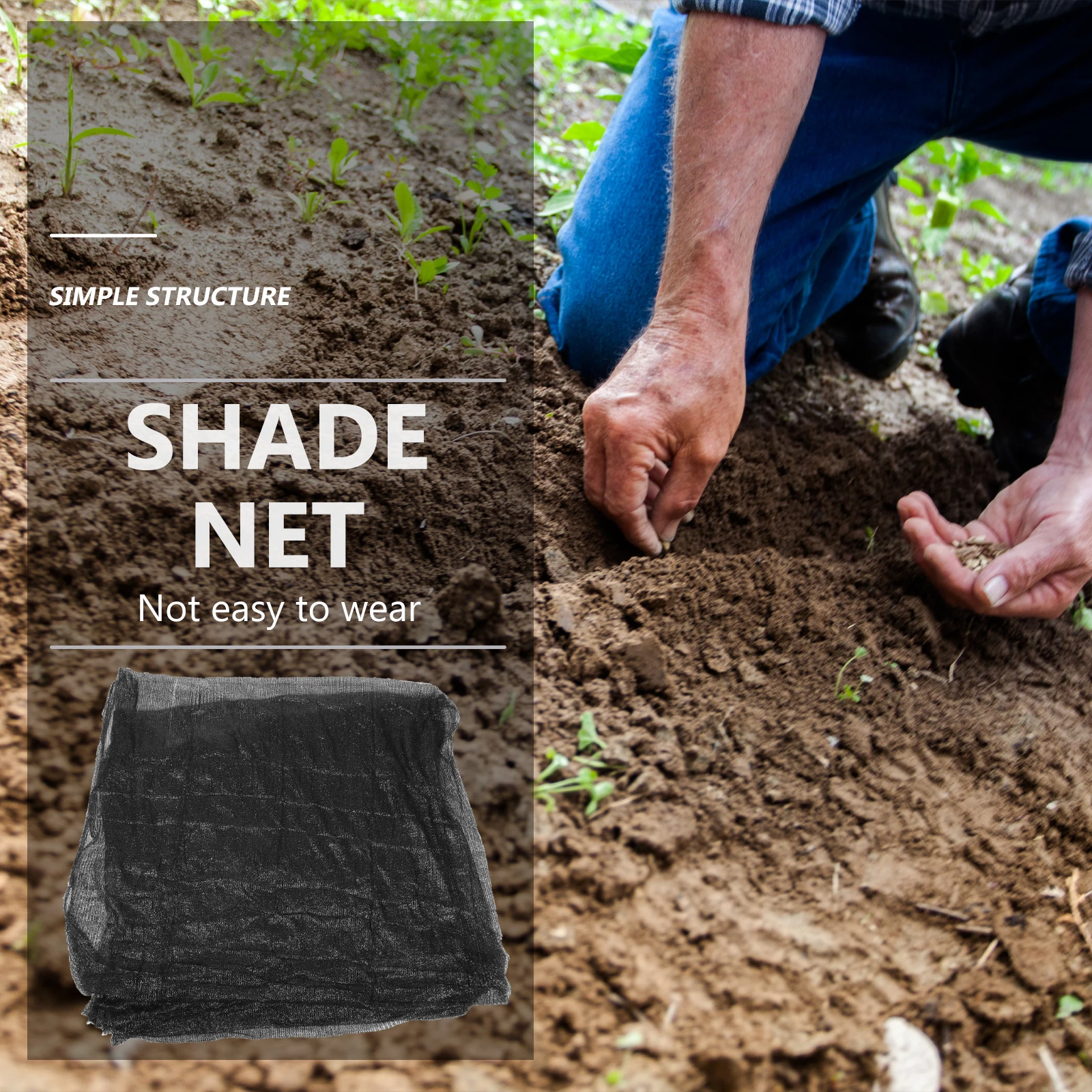 

Sunshade Net Black Dustproof Shading Mesh Outdoor Patios Terraces Pools BBQ Areas AntiAging Corrosion Resistance