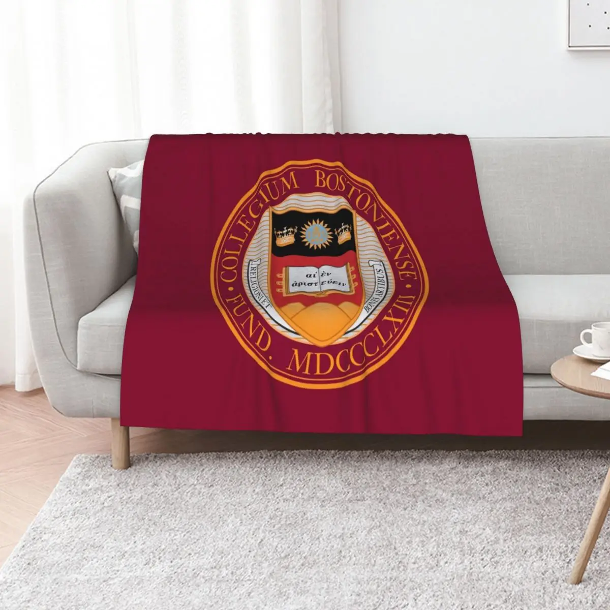 the Boston College Throw Blanket Furry Shaggy Multi-Purpose Softest blankets and throws blankets ands Blankets