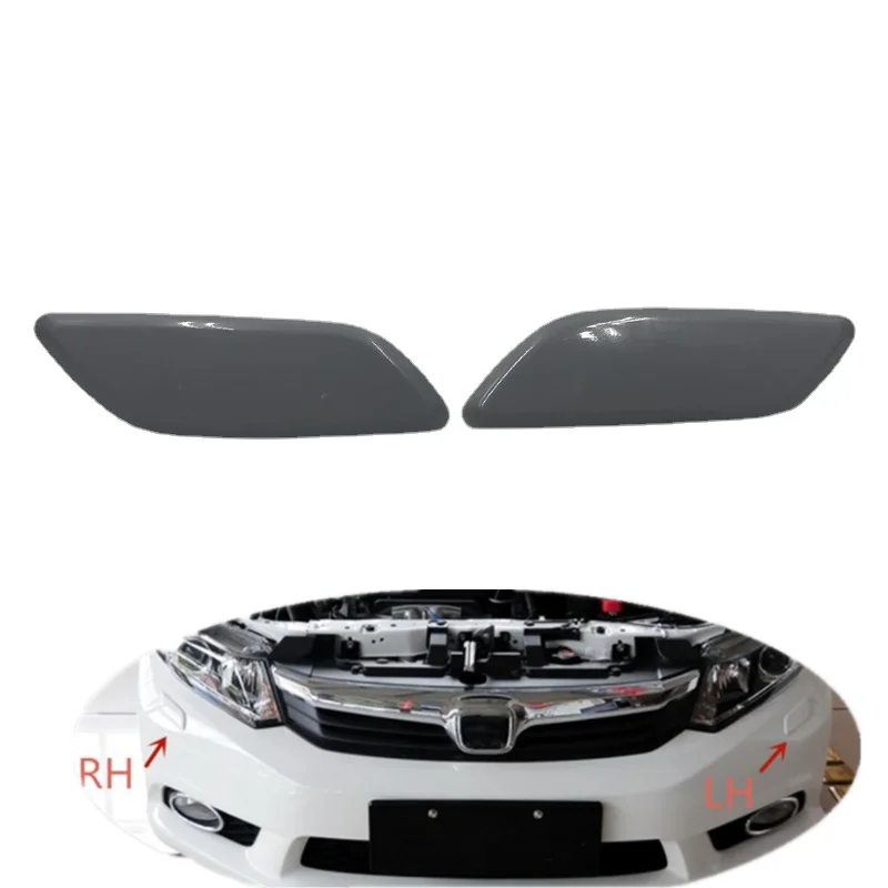 For Honda Civic 2012 2013 Front Bumper Headlight Washer Spray Nozzle Cover Headlamp  Jet Cap