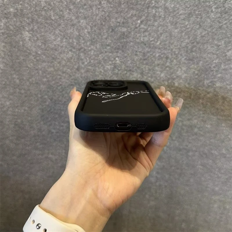 لطيف القط الكلب أعطني خمسة قضية الهاتف آيفون 17 16 16E 15 14 13 12 11 برو ماكس XR XS ماكس 17 الهواء 16 برو للصدمات الغطاء الخلفي