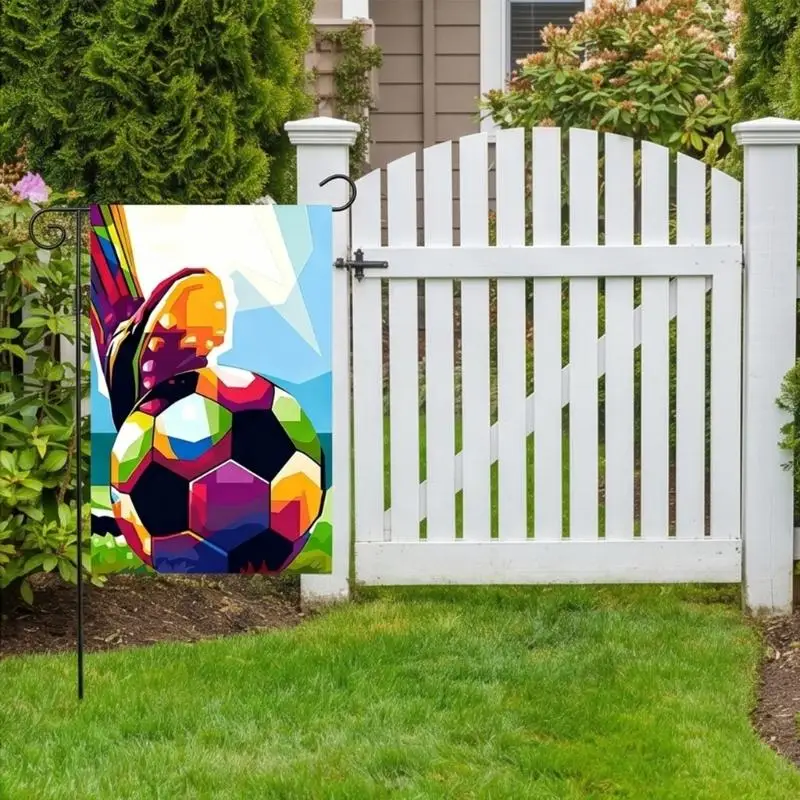   Waterproof 2026 Football Game Garden Flag Measuring 30 By 45cm