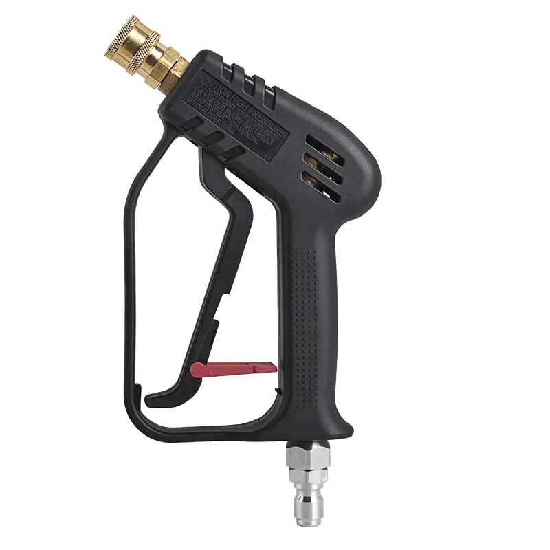 4000psi High Pressure Car Wash Water Gun 3/8 Anti-winding Tail Pure Copper Cleaning Water Gun with Five-color Nozzle